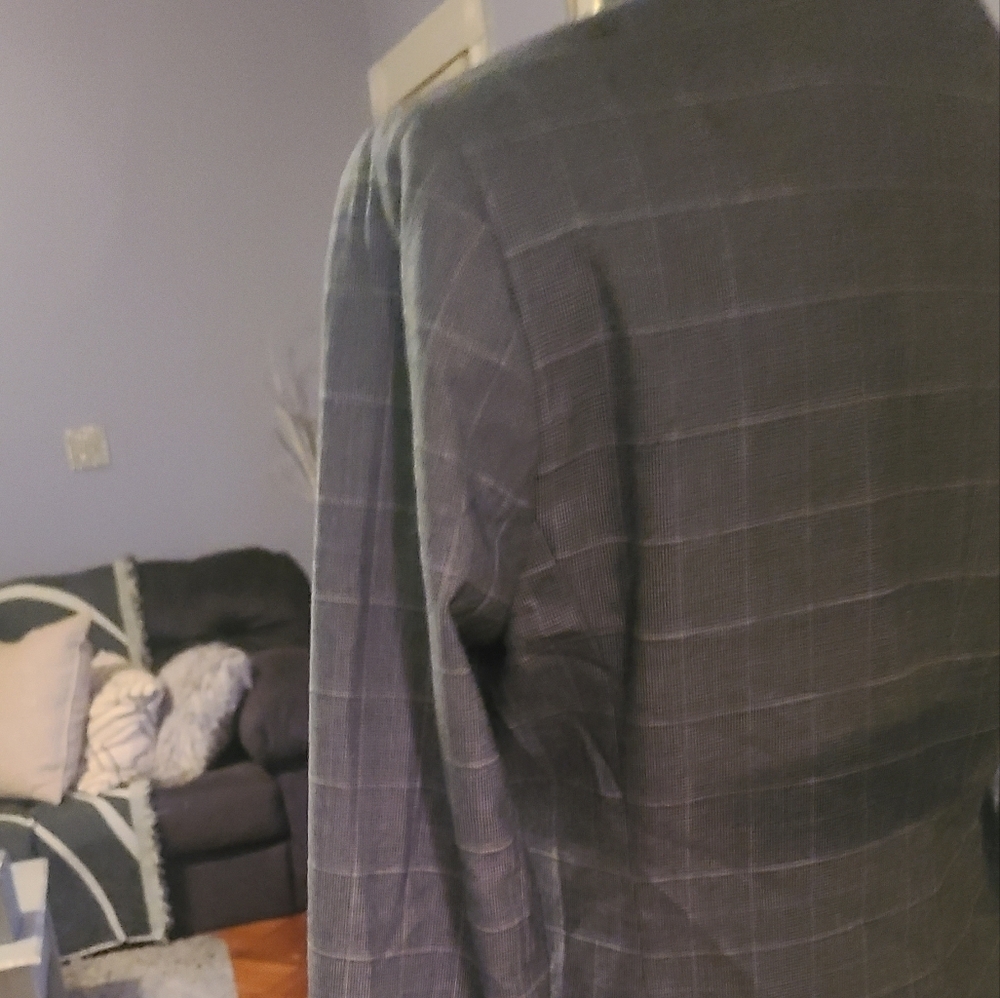 BANANA REPUBLIC NEW BLAZER GREY WHITE SIZE 2 HP 8x🔥🔥 - Picture 3 of 8